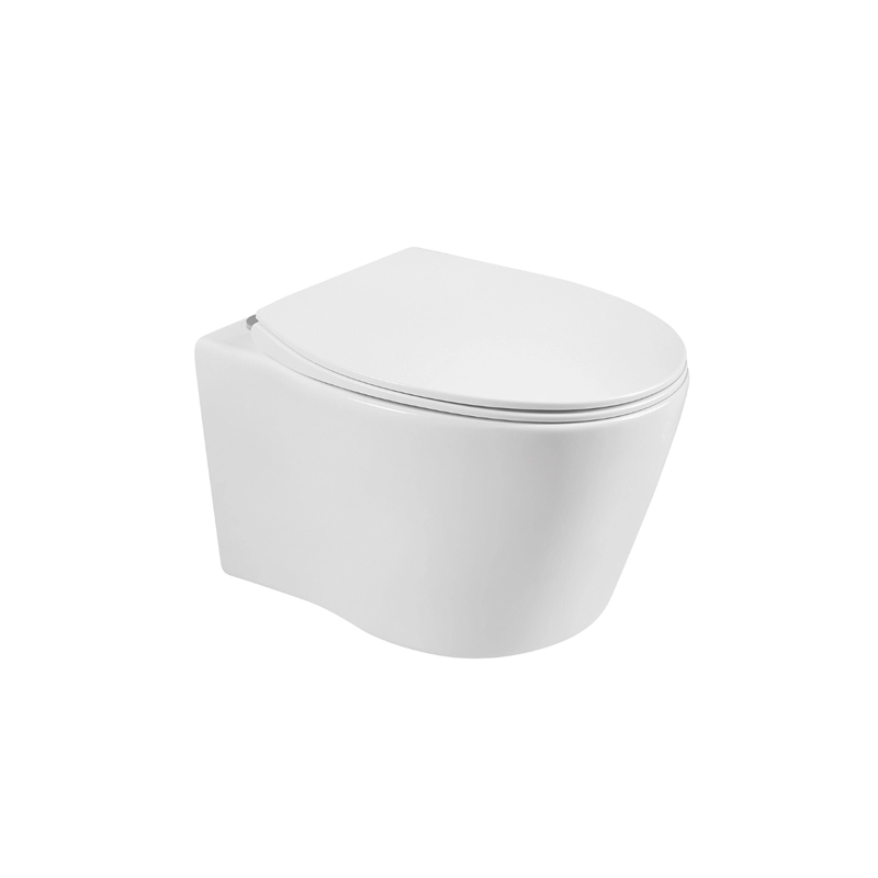 Современный дизайн белый круглый керамический настенный туалет