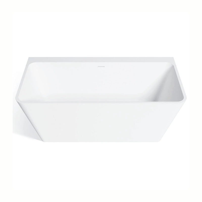 Отдельностоящая ванна с твердой поверхностью Matt White с современным дизайном