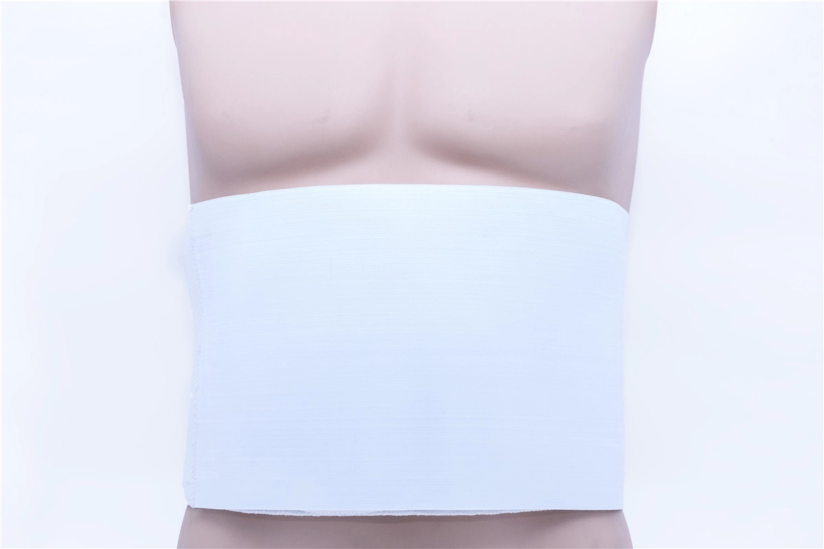 Послеоперационный женский или мужской ребристый пояс и поддерживающая повязка для нижней части спины для лечения.