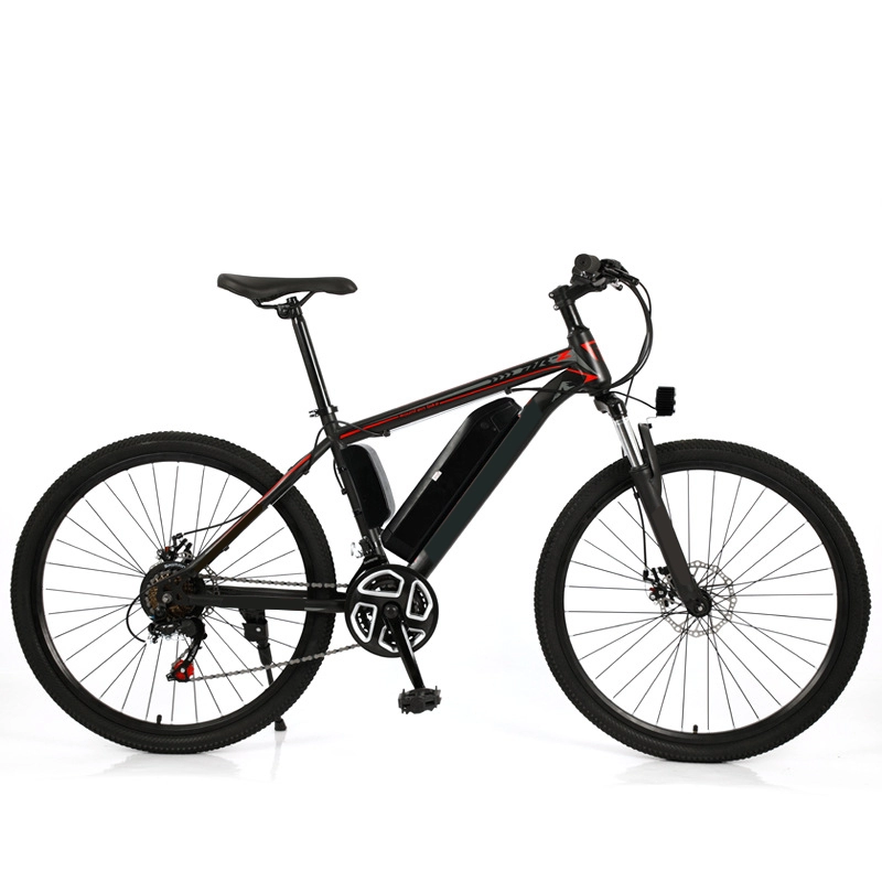 26 дюймов 36 В 350 Вт E Bike 10ah Скрытая литиевая батарея Высокоуглеродистая стальная рама Дисковый тормоз Электрический велосипед