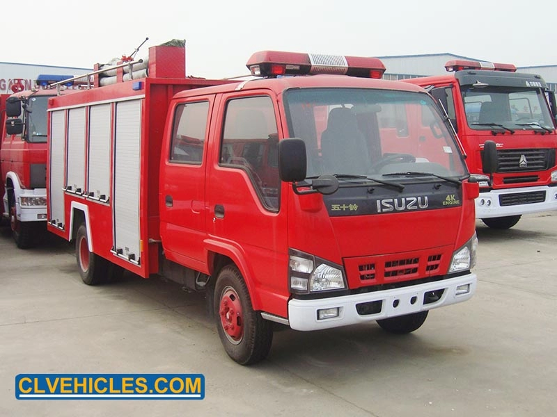 ISUZU 2500-литровый бак для воды и 1500-литровый бак для пены пожарная машина
