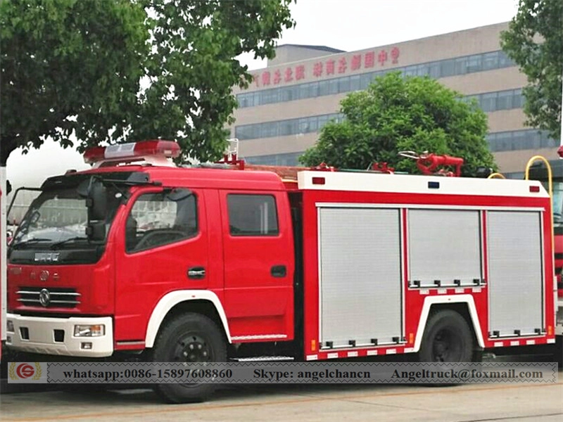 Миниатюрная пожарная машина с резервуаром для воды 4 м3 Dongfeng