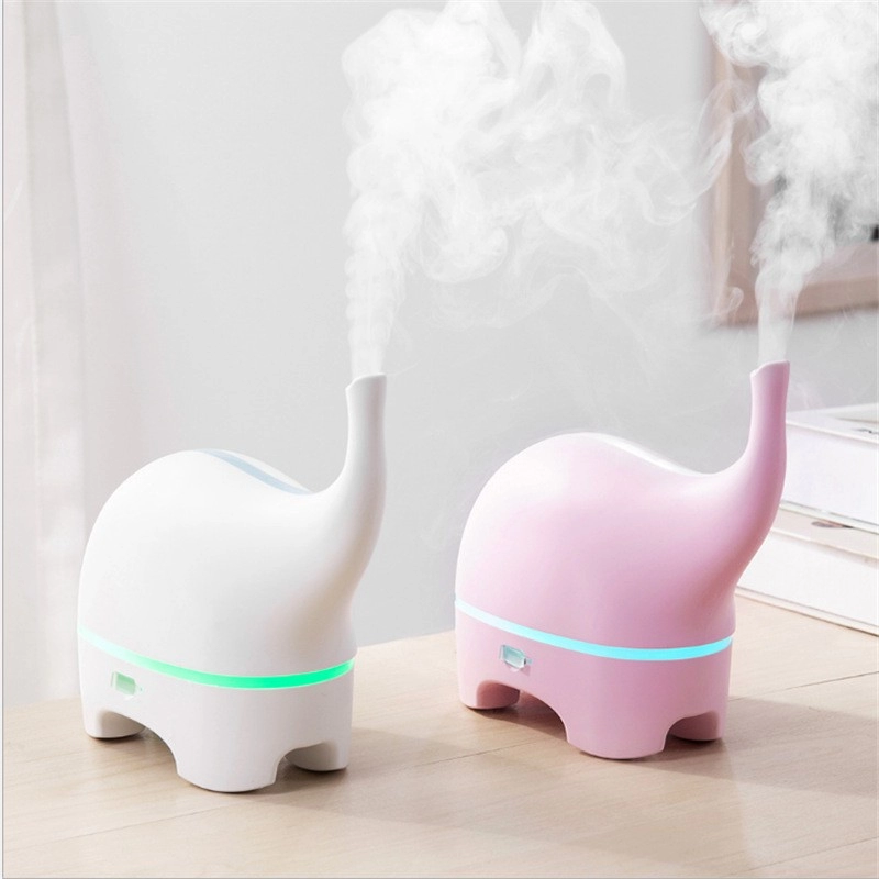 Ультразвуковой диффузор эфирного масла Mini Elephant USB для детей, увлажнитель воздуха