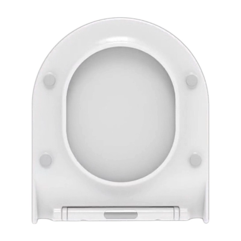 Тонкая D-образная кубическая крышка для унитаза, крышка для ванной комнаты, термореактивное сиденье для унитаза