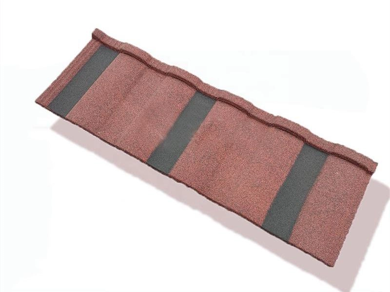 Металлическая кровельная плитка с римским камнем натурального цвета с покрытием
