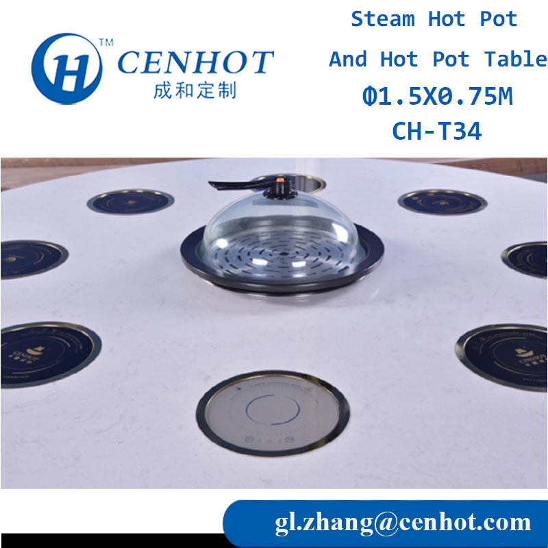 Настроить круглые столы для горячих горшков в ресторане Производители Китай - CENHOT