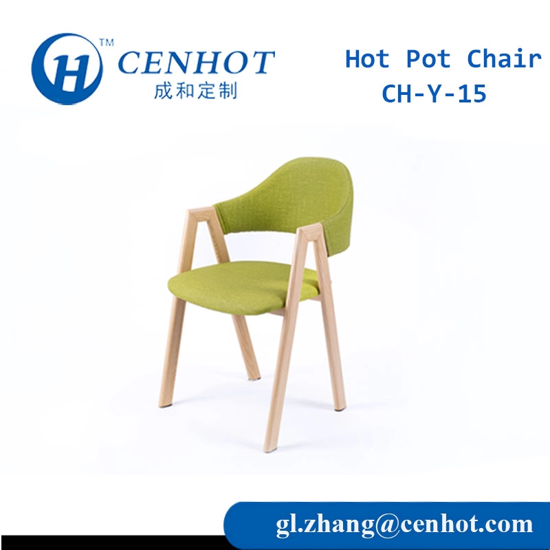 Мебель для ресторана Зеленый обеденный стул с металлическим каркасом - CENHOT