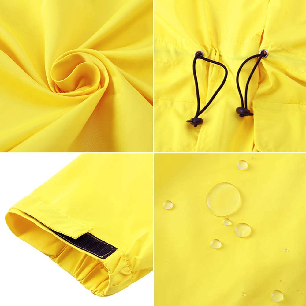 mid-long drawstring waist raincoat