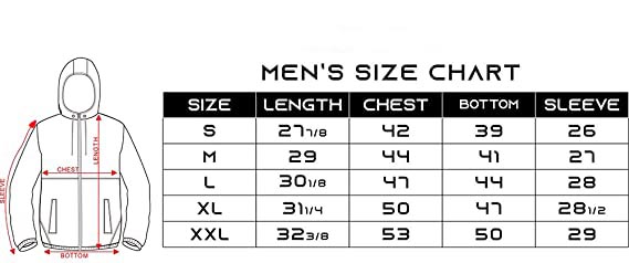 Men's Hooded t Jacket Size 