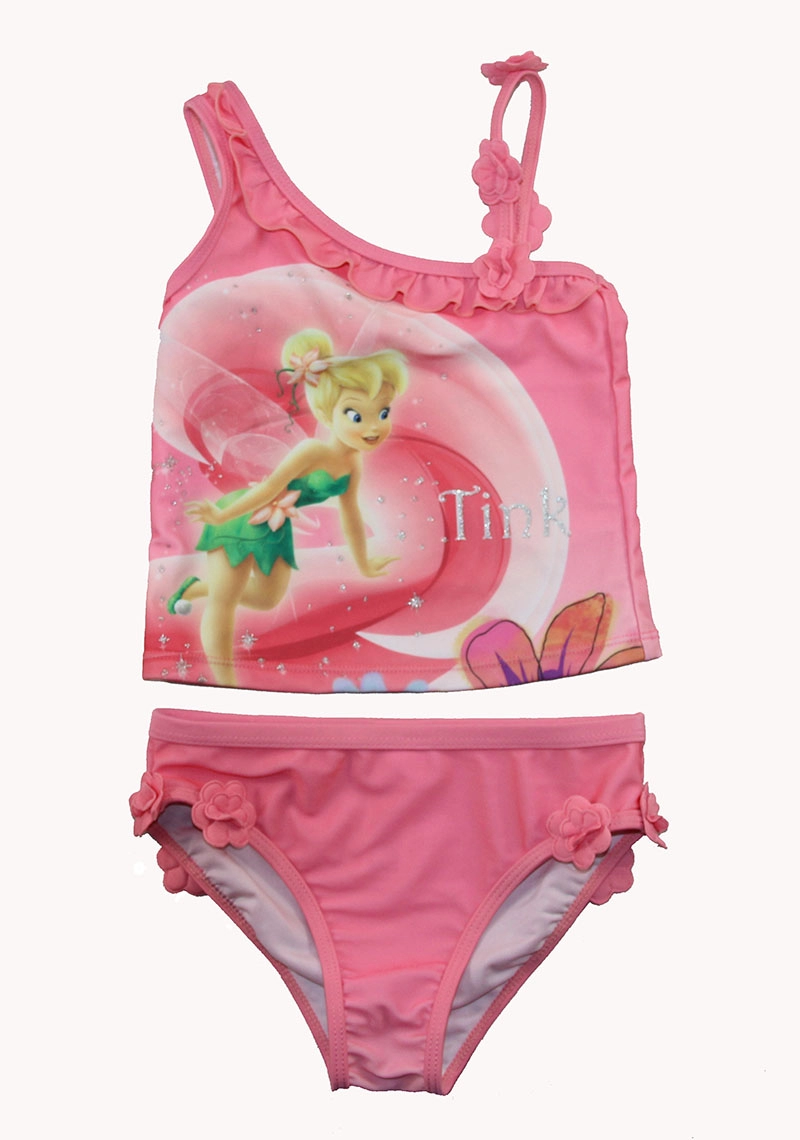 Розовый Купальник Tankini из двух частей для девочек Disney Fairies