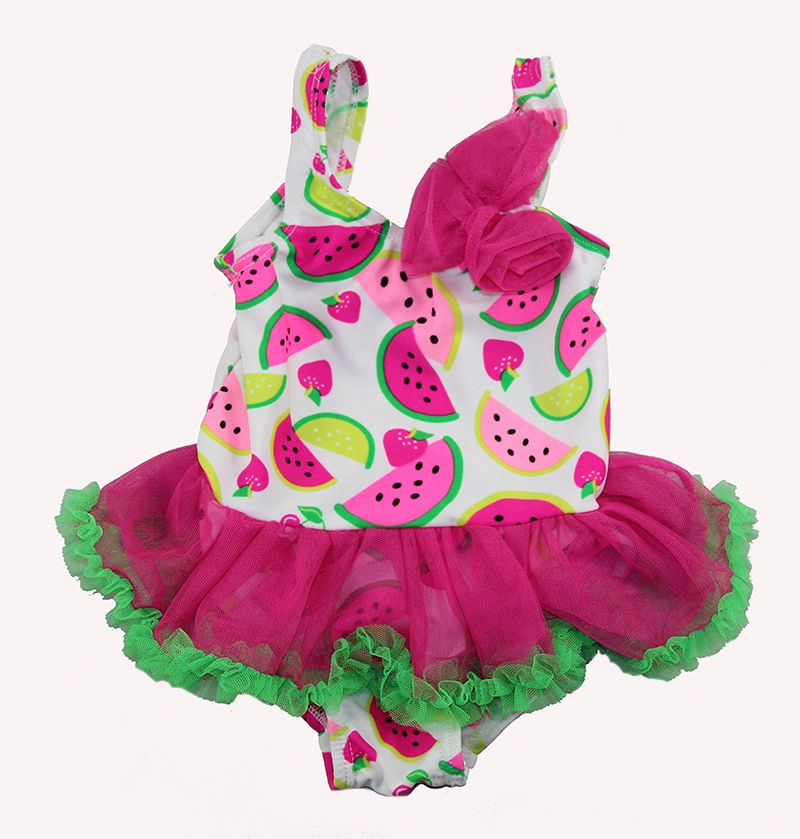 Симпатичные арбузные юбки для маленьких девочек цельный купальник