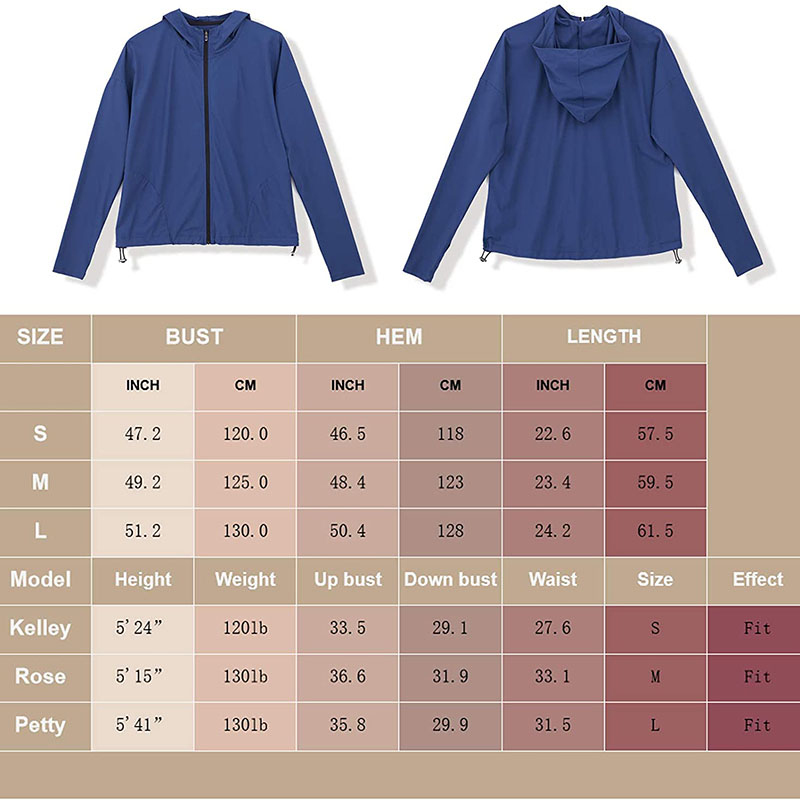 hooded quick-dry women jacket