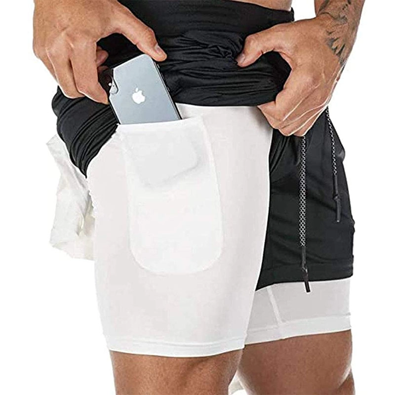 Мужские шорты Stealth 2-в-1 7-дюймовые спортивные шорты для занятий йогой и йогой на открытом воздухе