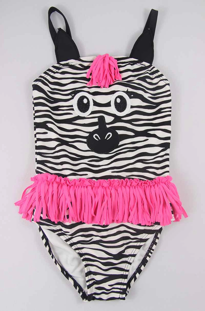 Цельные купальные костюмы для маленьких девочек Zebra