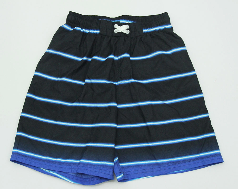 Мужские шорты для плавания в черно-синюю полоску