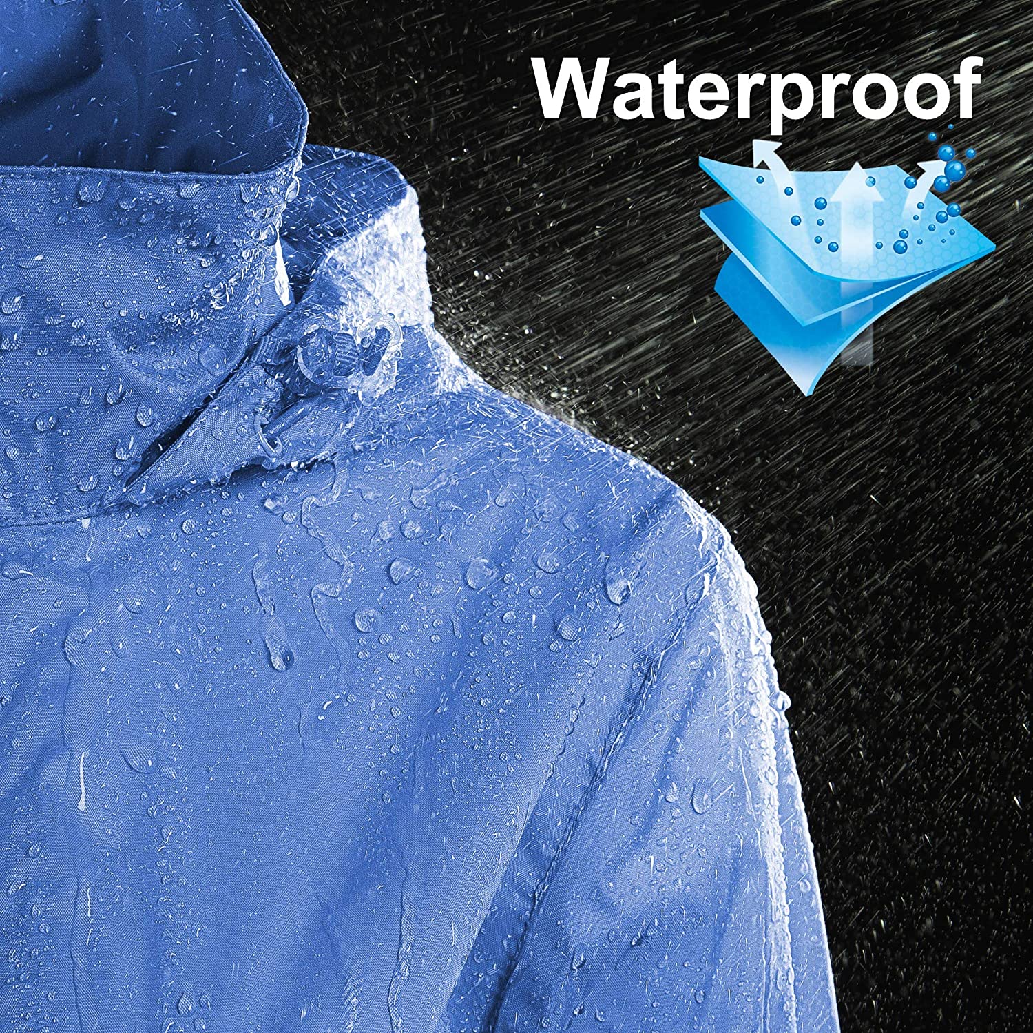 women Waterproof Rain Jacket