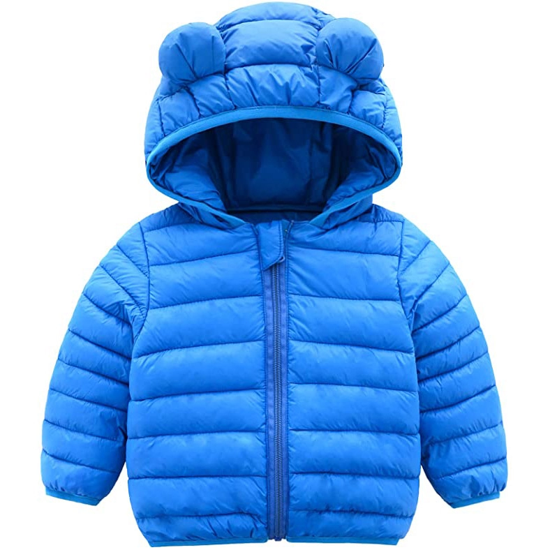 Детское пуховое пальто с капюшоном Младенцы Малыши Легкая пуховая куртка