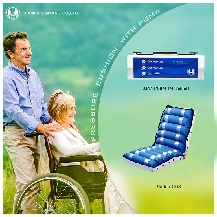 Комфортная противопролежневая подушка с переменным давлением, медицинская надувная воздушная подушка для кресла с воздушной подушкой для инвалидной коляски