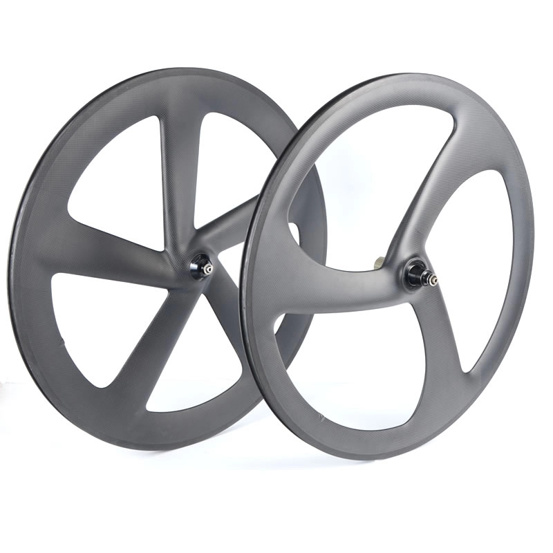 Колеса из карбона с пятью спицами глубиной 65 мм, клинчерные карбоновые колеса