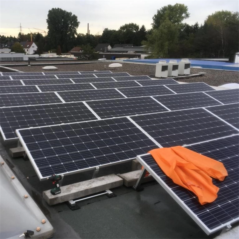 Горячее решение для монтажа на солнечных батареях с балластом на плоской крыше