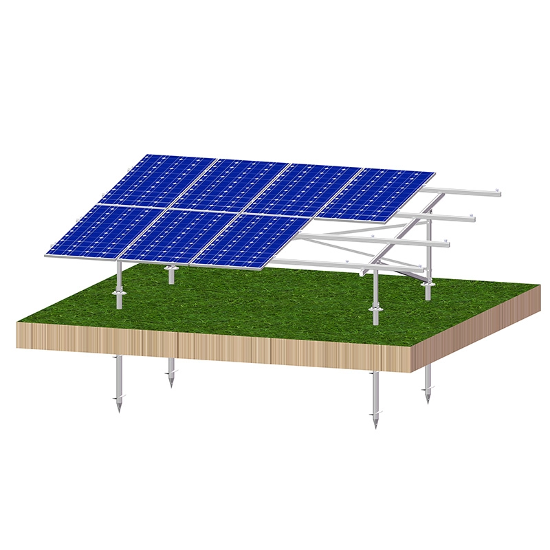 Алюминиевая коммерческая наземная солнечная конструкция мощностью 100 кВт
