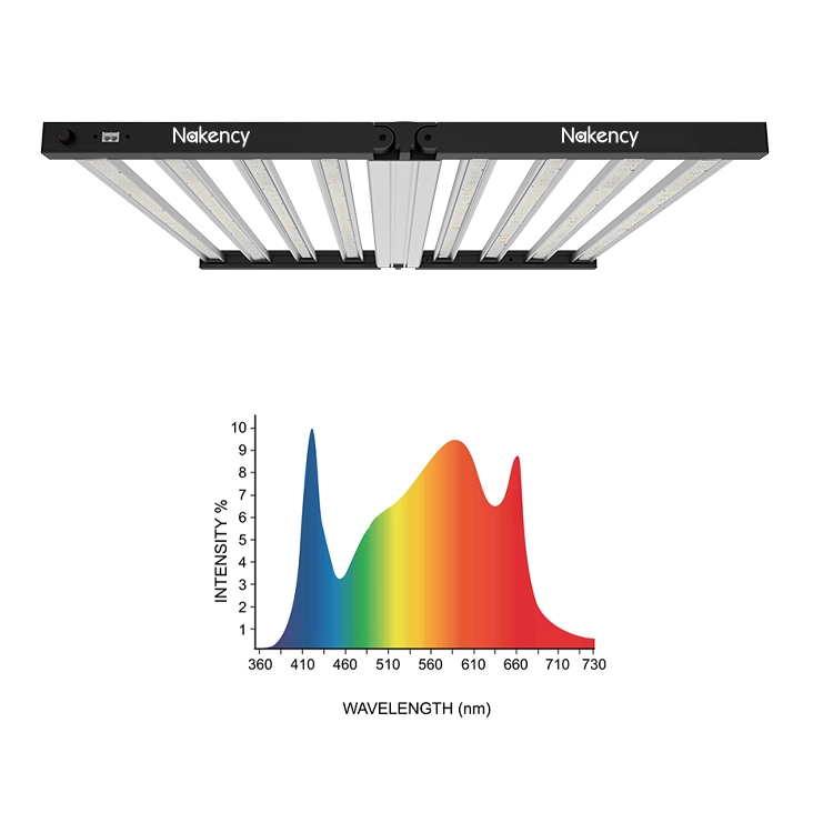 800 Вт 8 бар складной светодиод полного спектра для выращивания растений