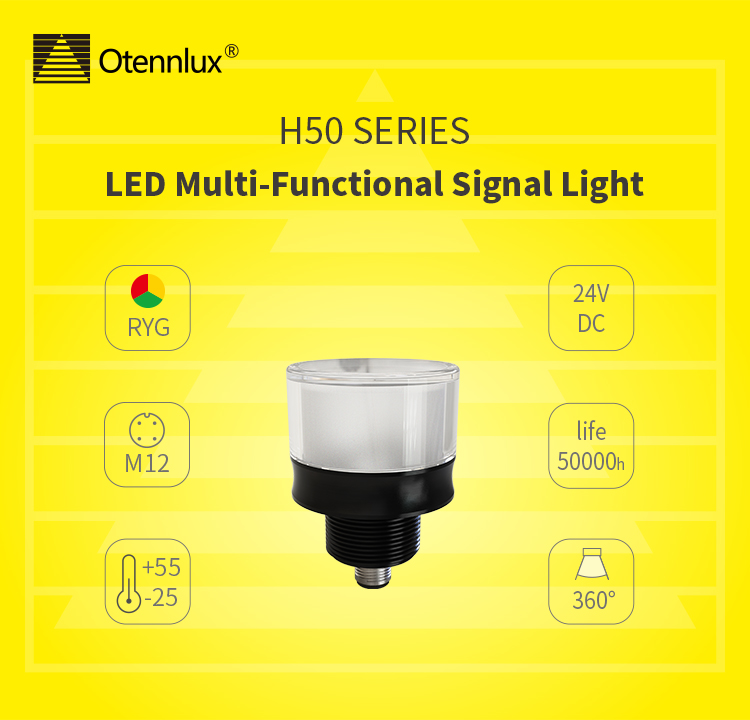 50mm led siganl warming light 