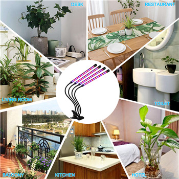 Легкая и компактная настольная лампа для выращивания домашних растений.