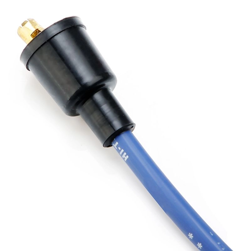 Комплект проводов синей свечи зажигания 8 мм с прямыми силиконовыми чехлами