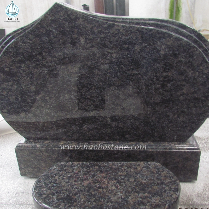 Натуральный гранит Сапфир Браун Простой дизайн Похоронный надгробный камень