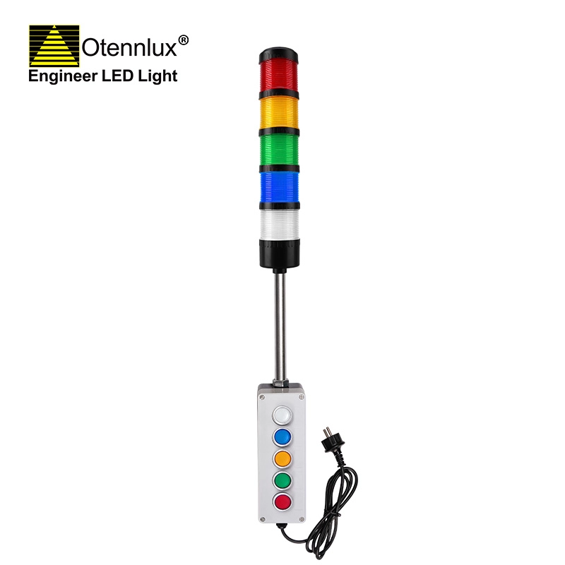 MSL1-501 220 В 5 цветов сигнальная лампа с ЧПУ с кнопкой переключения