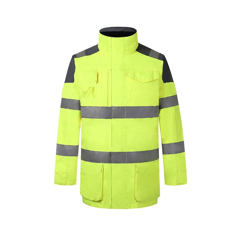 Мужская строительная защитная куртка повышенной видимости 3 в 1