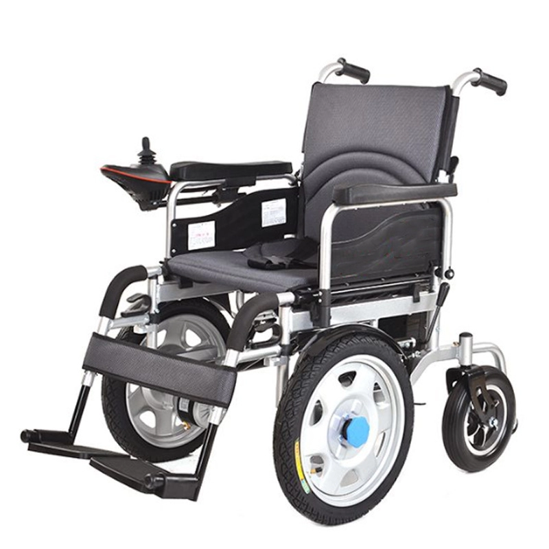 Портативная складная легкая электрическая инвалидная коляска с аккумуляторной батареей