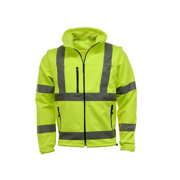 Men's Security Safety Hi Vis Softshell Jacket