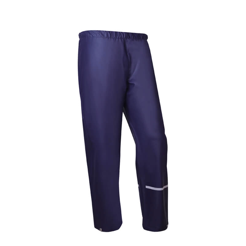 Мужские темно-синие водонепроницаемые полиуретановые дождевые штаны