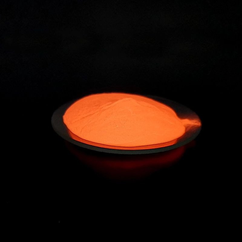 Водоустойчивый оранжевый накаляя фотолюминесцентный пигмент для знака безопасности
