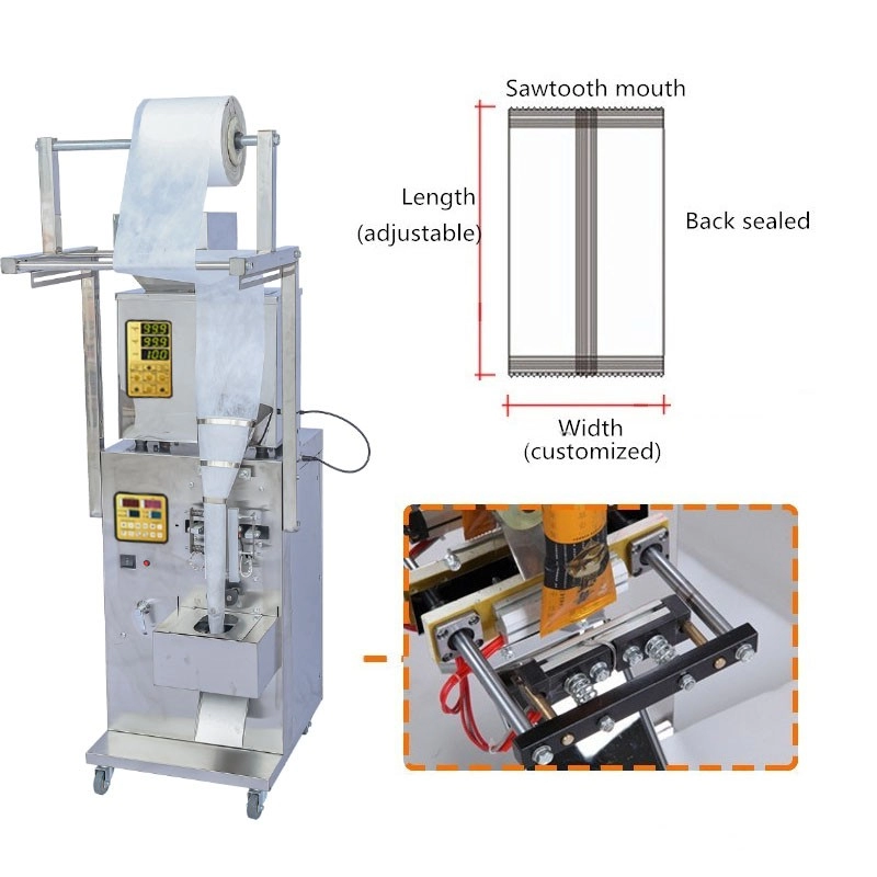 Автоматическая машина для запечатывания и упаковки гранулированного порошка сахарного попкорна для отдыха