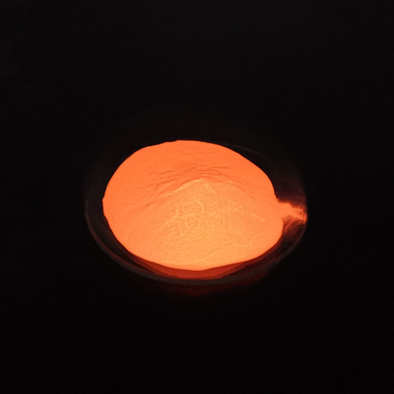 Флуоресцентный оранжевый фотолюминесцентный пигмент высокой яркости
