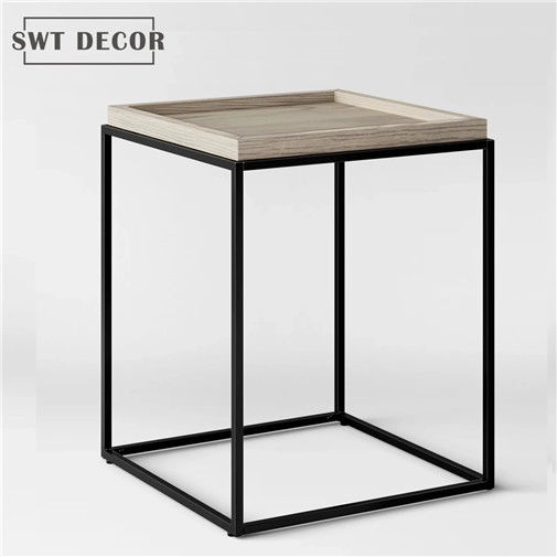 Приставной столик с металлическим деревянным подносом Open Box