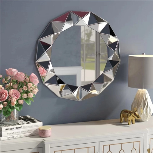 Традиционное круглое декоративное настенное зеркало