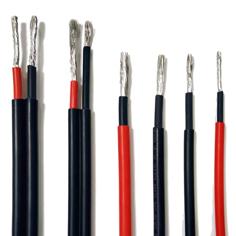 Стойкие к ультрафиолетовому излучению 50A сильноточные двухжильные фотоэлектрические кабели