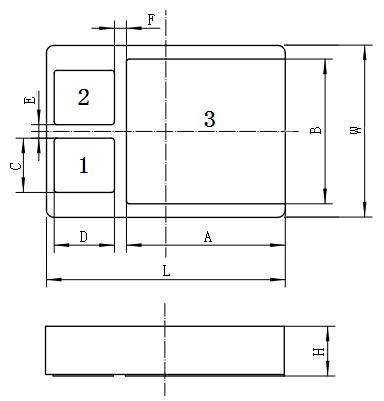 HSK5215 Габаритный чертеж упаковки