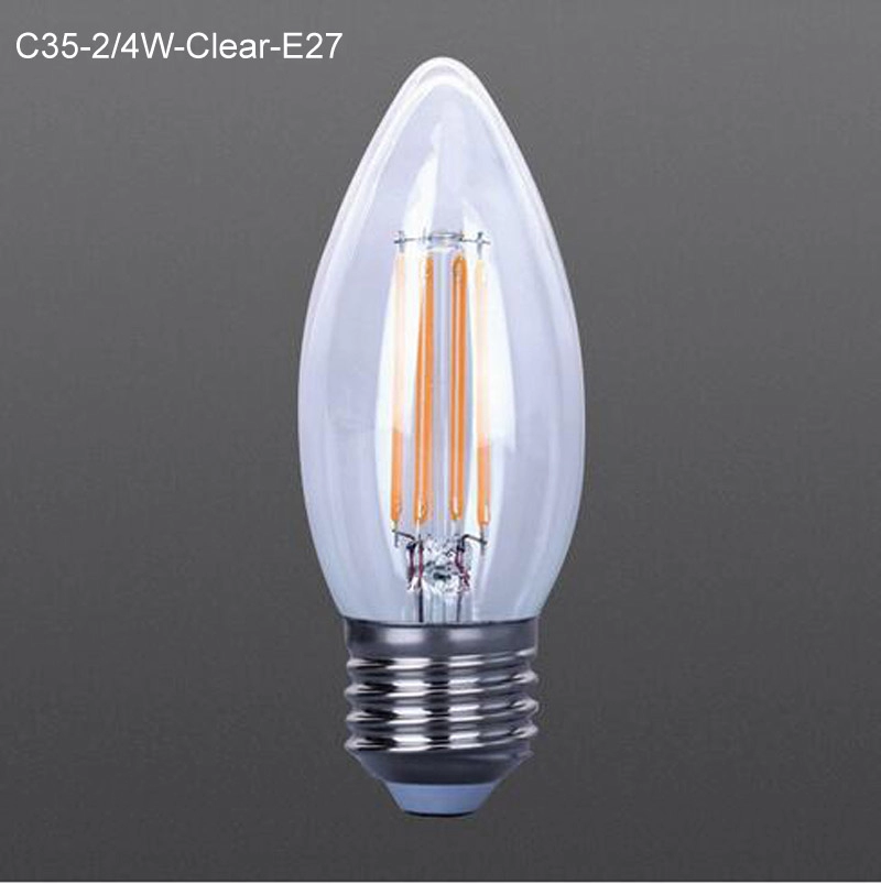 Энергосберегающие прозрачные светодиодные лампы накаливания C35