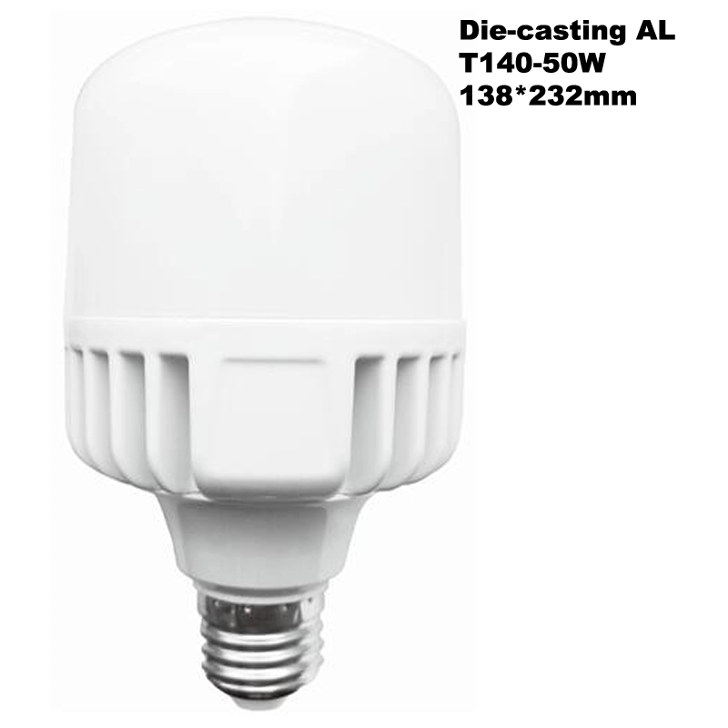 Литой под давлением алюминий 50W LED Т-образная лампа