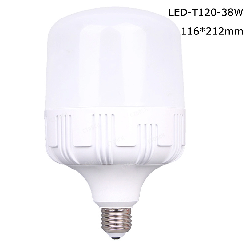 Цилиндрическая светодиодная лампа T65 16 Вт пластик и алюминий