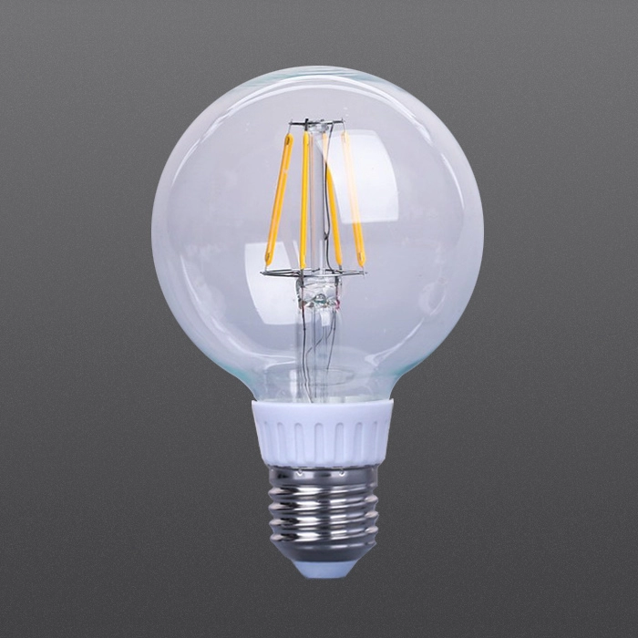 Светодиодные лампы накаливания с регулируемой яркостью G80 Clear color