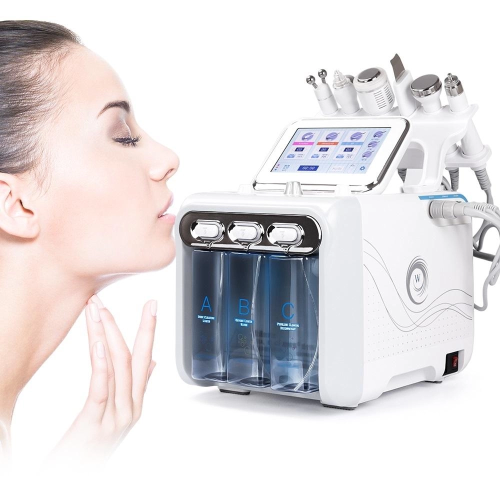 6 IN 1 Hydra Facial Machine RF омоложение кожи Микродермабразия Гидродермабразия Биолифтинг оборудование для удаления морщин на лице