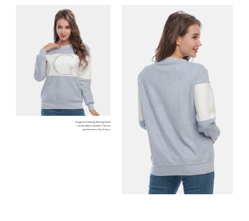 Casual Color block Womens Pullover