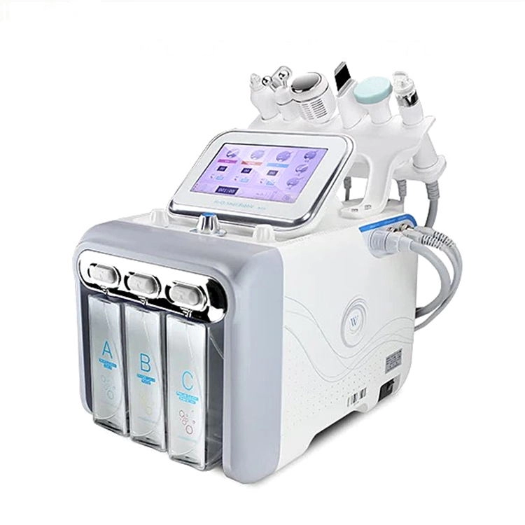6 в 1 Салонное использование машина для глубокой очистки кожи гидродермабразия лица питательная гидро-кислородная машина для лица аква-кислородная струйная пилинг машина