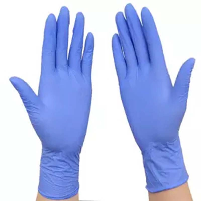 Одноразовые нитриловые перчатки без пудры Синие нитриловые перчатки 6 мил